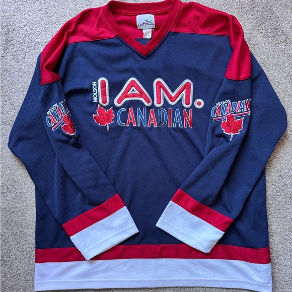 Calhoun Other - VTG Molson Canadian Hockey Jersey Size XL I Am Canadian